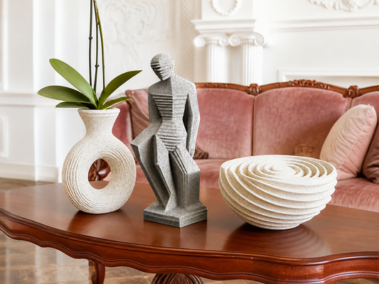 Decorare l’ufficio con stampe 3D: Marble PLA e PLA Wood per uno spazio più curato