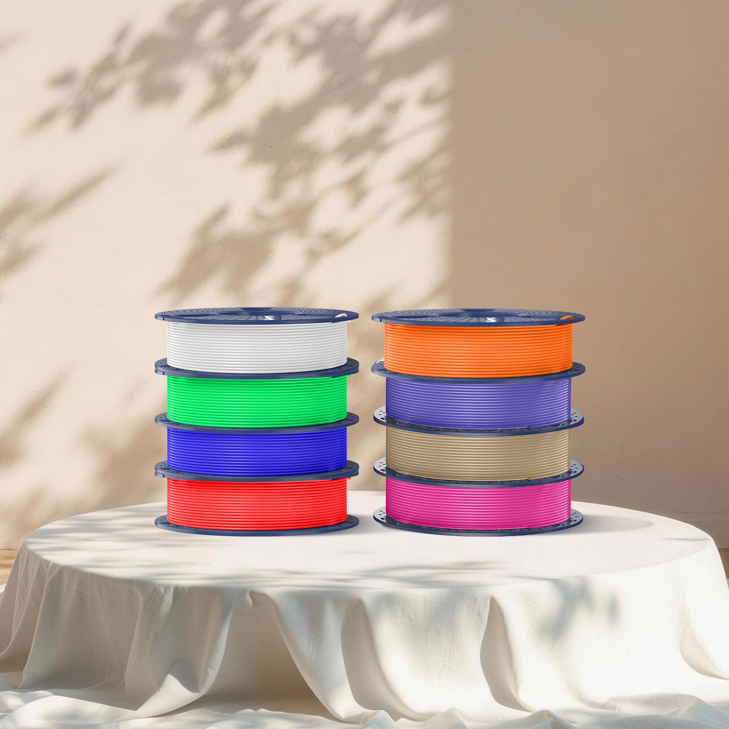 250g di Filamento, PLA, PLA+, PLA+2.0, PLA Meta Filament 250g*8 Rotoli, 0.25kg per Bobina, Confezione da 8, Totale 2kg, Mini Bobina per Stampanti 3D.