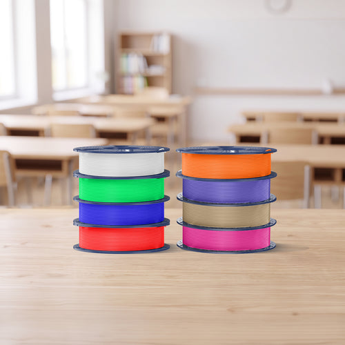 250g di Filamento, PLA, PLA+, PLA+2.0, PLA Meta Filament 250g*8 Rotoli, 0.25kg per Bobina, Confezione da 8, Totale 2kg, Mini Bobina per Stampanti 3D.