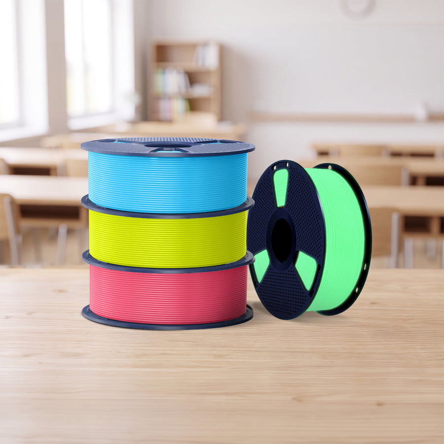 [Promo Rientro a Scuola] PETG Glow in the Dark,Filamento PETG Fluorescente (Luminoso al Buio) per Stampante 3D - 1KG