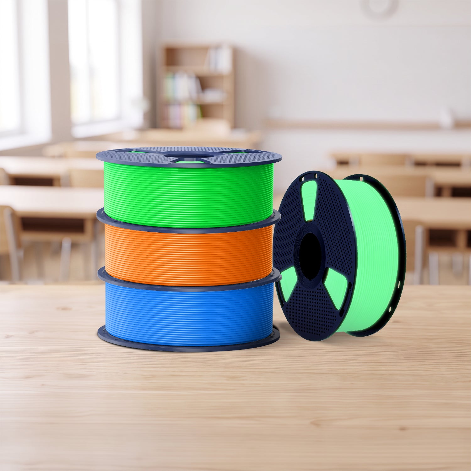 [Promo Rientro a Scuola] PLA Glow in The Dark, Filamento PLA Fluorescente (Luminoso al Buio) per Stampante 3D da 1KG