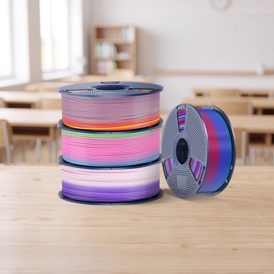 [Promo Rientro a Scuola] Filamento Arcobaleno PLA, SILK, PETG per Stampante 3D 1KG