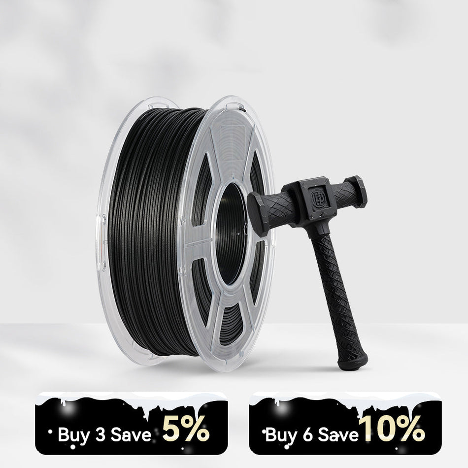 Compra di più, risparmia di più | Filamento per stampante 3D in fibra di carbonio nylon-6 (PA6-CF) 1 kg
