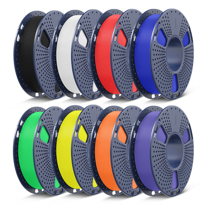 250g di Filamento, PLA, PLA+, PLA+2.0, PLA Meta Filament 250g*8 Rotoli, 0.25kg per Bobina, Confezione da 8, Totale 2kg, Mini Bobina per Stampanti 3D.