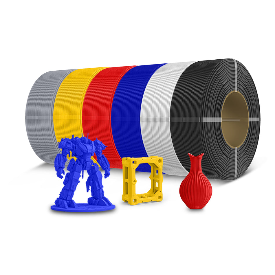 [MOQ: 3KG] SUNLU Filamento di Ricarica PLA+ e PLA+ 2.0 e PETG - Compatibile con Bobina Riutilizzabile SUNLU 3a Generazione 2025 e Bobina Bambu - 1KG Filamento 1.75mm