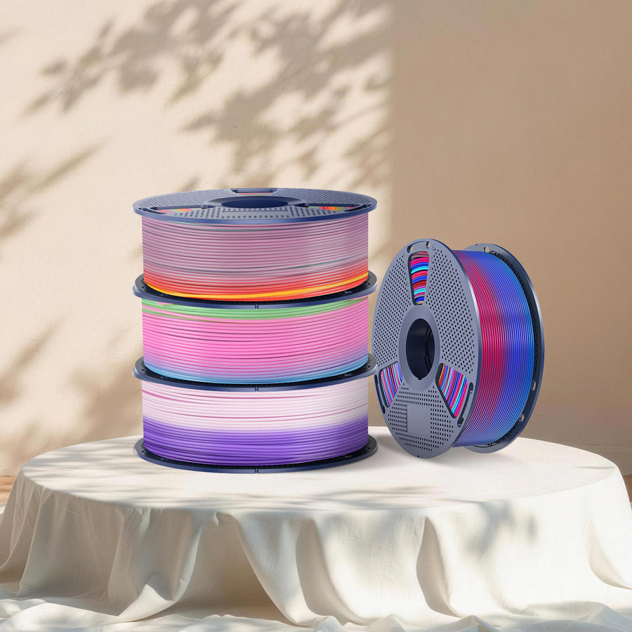 [MOQ: 3KG] Filamento Arcobaleno PLA, SILK, PETG per Stampante 3D 1KG