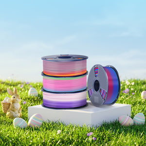 [MOQ: 3KG] Filamento Arcobaleno PLA, SILK, PETG per Stampante 3D 1KG