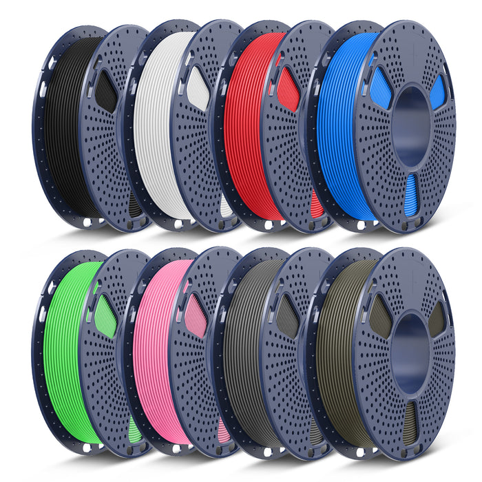 250g di Filamento, PLA, PLA+, PLA+2.0, PLA Meta Filament 250g*8 Rotoli, 0.25kg per Bobina, Confezione da 8, Totale 2kg, Mini Bobina per Stampanti 3D.