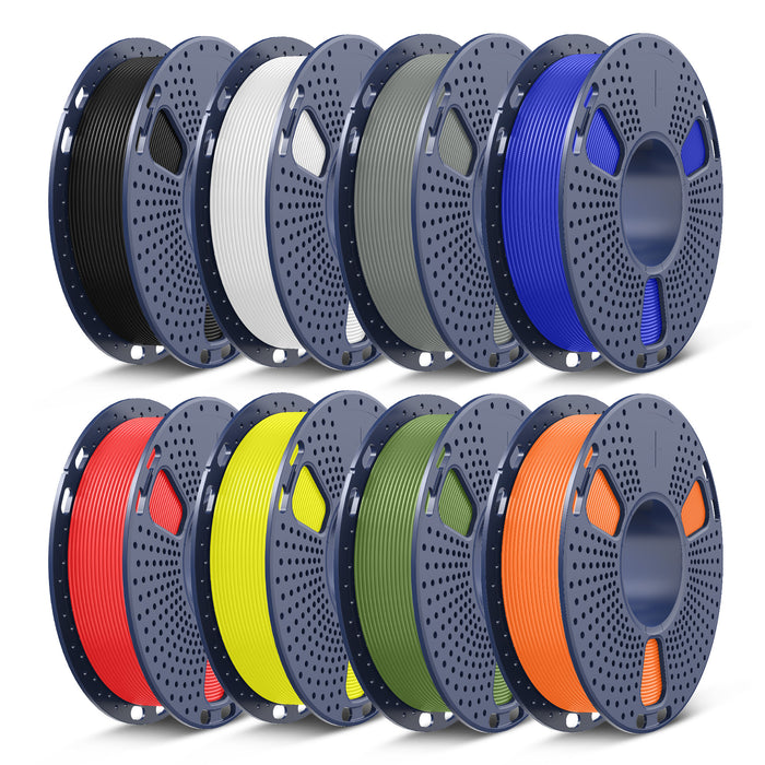 250g di Filamento, PLA, PLA+, PLA+2.0, PLA Meta Filament 250g*8 Rotoli, 0.25kg per Bobina, Confezione da 8, Totale 2kg, Mini Bobina per Stampanti 3D.