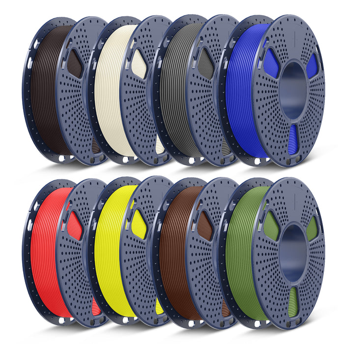 250g di Filamento, PLA, PLA+, PLA+2.0, PLA Meta Filament 250g*8 Rotoli, 0.25kg per Bobina, Confezione da 8, Totale 2kg, Mini Bobina per Stampanti 3D.