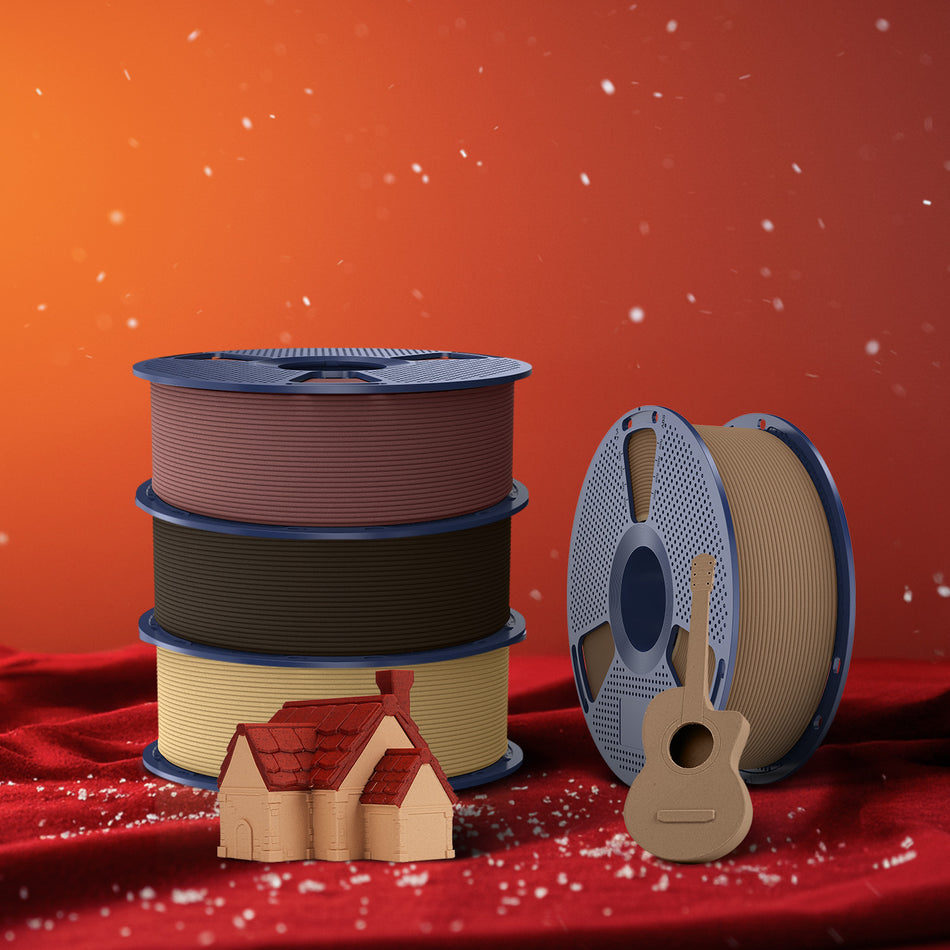 [MOQ: 3KG] Filamento PLA Legno Ottimizzato per Stampante 3D - 1KG