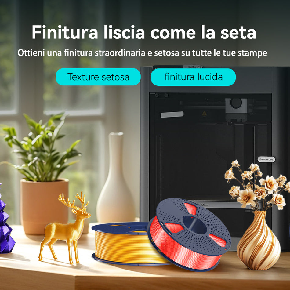 [MOQ: 3KG] Filamento per Stampante 3D SILK – 1KG