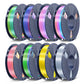 250g di Filamento, PLA, PLA+, PLA+2.0, PLA Meta Filament 250g*8 Rotoli, 0.25kg per Bobina, Confezione da 8, Totale 2kg, Mini Bobina per Stampanti 3D.