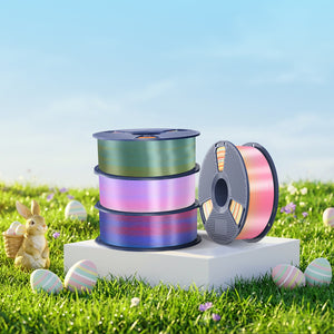 [MOQ: 3KG] Filamento per stampante 3D SILK Rainbow aggiornato (lunghezza di cambio colore 8 metri) 1 kg