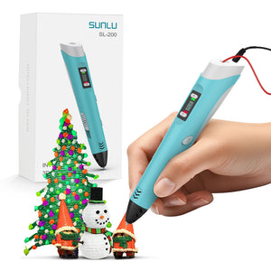SUNLU 3D Pen Penna per la stampa 3D SL-200, regalo di Natale perfetto per i bambini creativi, adatto ai bambini dai 5 anni in su