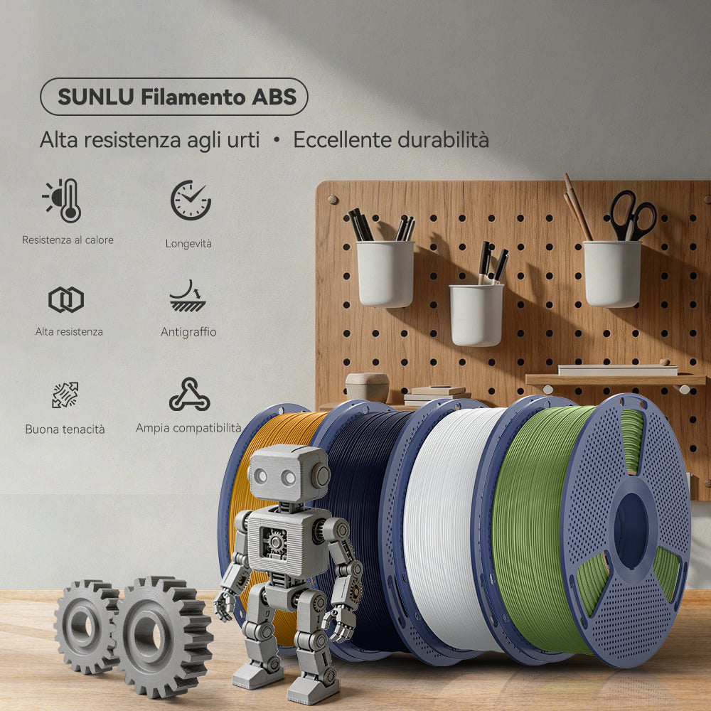 [MOQ: 3KG]  Filamento per stampante 3D ABS 0,9KG/1KG