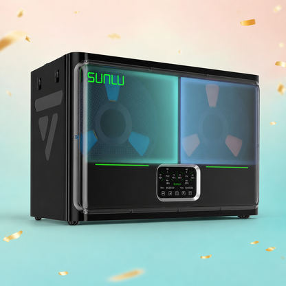 SUNLU FilaDryer S4 Pro, Essiccatore per Filamenti 3D a Doppia Zona, Controllo Indipendente di Temperatura e Tempo, Fino a 85°C, Funzione Essiccazione e Ricottura, Compatibile con 4 Bobine da 1 kg