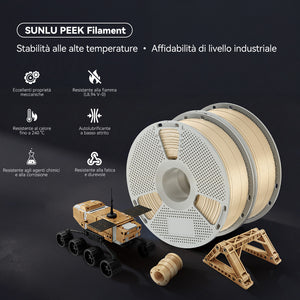 Filamento per Stampante 3D PEEK (PolieterEtereCheton) 1KG