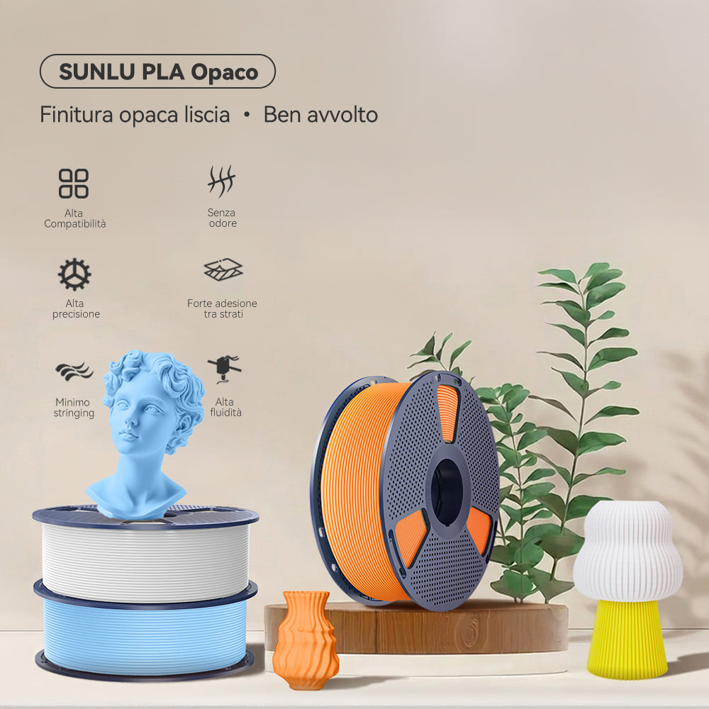 [MOQ: 3KG] Matte PLA Filamento per stampante 3D 1 kg