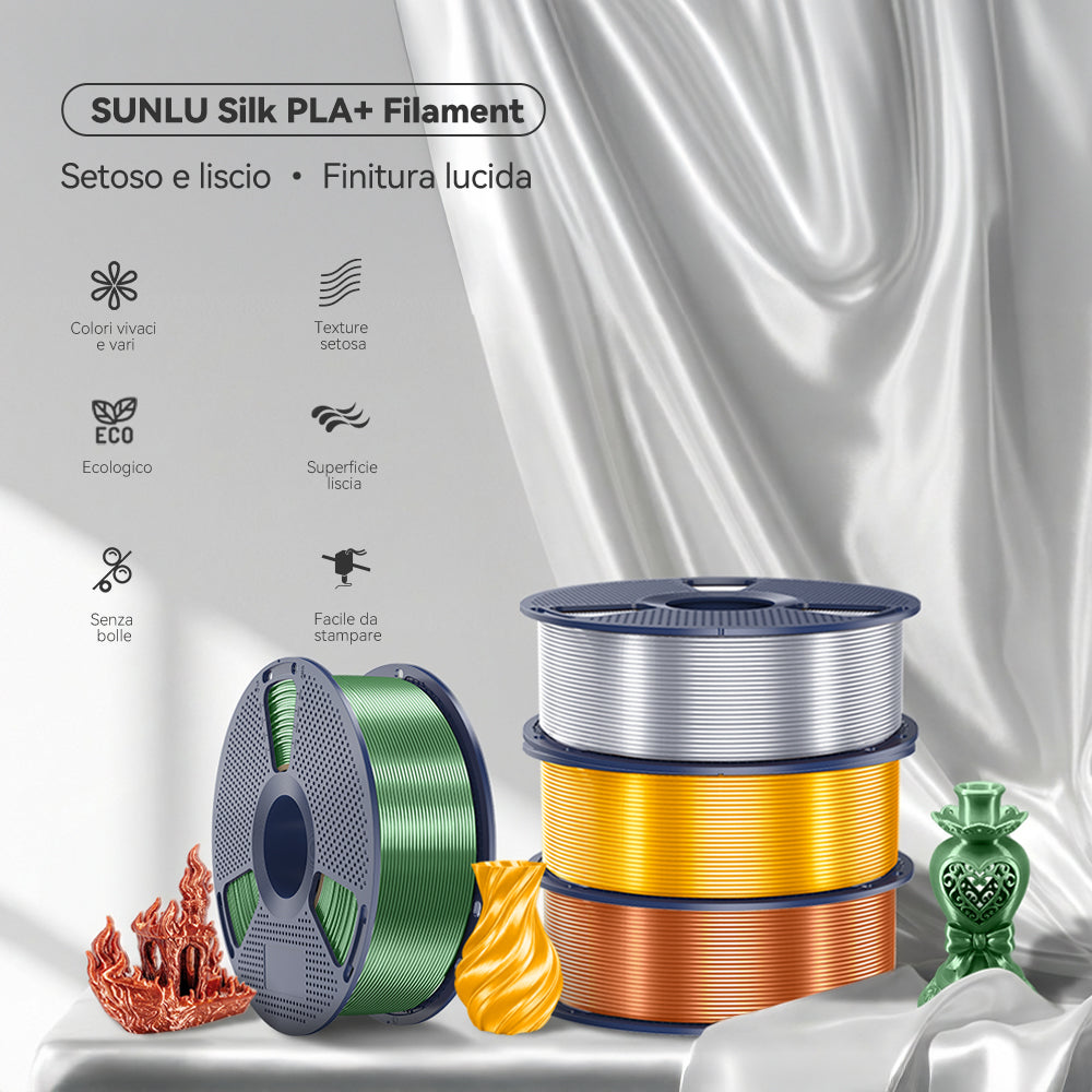 [MOQ: 3KG] Filamento per Stampante 3D SILK – 1KG