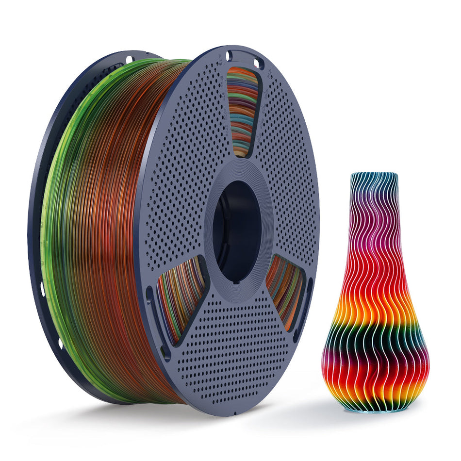 [MOQ: 3KG] Filamento PLA trasparente Rainbow per stampanti 3D, 1 kg