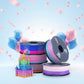 [MOQ: 3KG] Filamento per stampante 3D PLA Rainbow aggiornato (lunghezza di cambio colore 8 metri) 1 kg