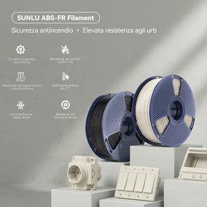 ABS-FR (Antifiamma) Filamento per Stampanti 3D 1KG