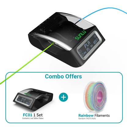 SUNLU Filament Connector FC01, Connettore per Filamento FC01, Saldatore a Fusione, Saldabile a Filamenti PLA, ABS, PETG, PCL, PA e PC da 1,75mm
