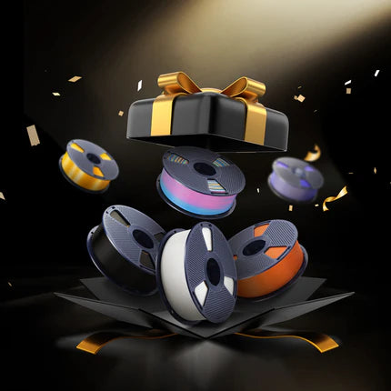 Scatola Mistero FDM Filamenti, Sbloccate la Scatola a Sorpresa che include 6 rotoli da 1 kg ciascuno.