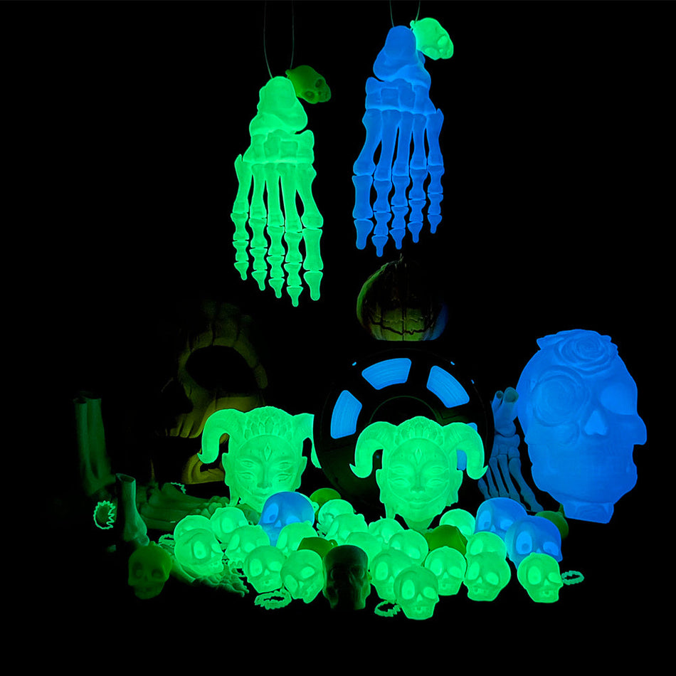 [MOQ: 3KG] Filamento PLA Fluorescente (Luminoso al Buio) per Stampante 3D da 1KG