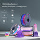 Bundle da 3 kg di filamenti in colori assortiti – PLA Matte, PLA Rainbow e Silk Multicolore