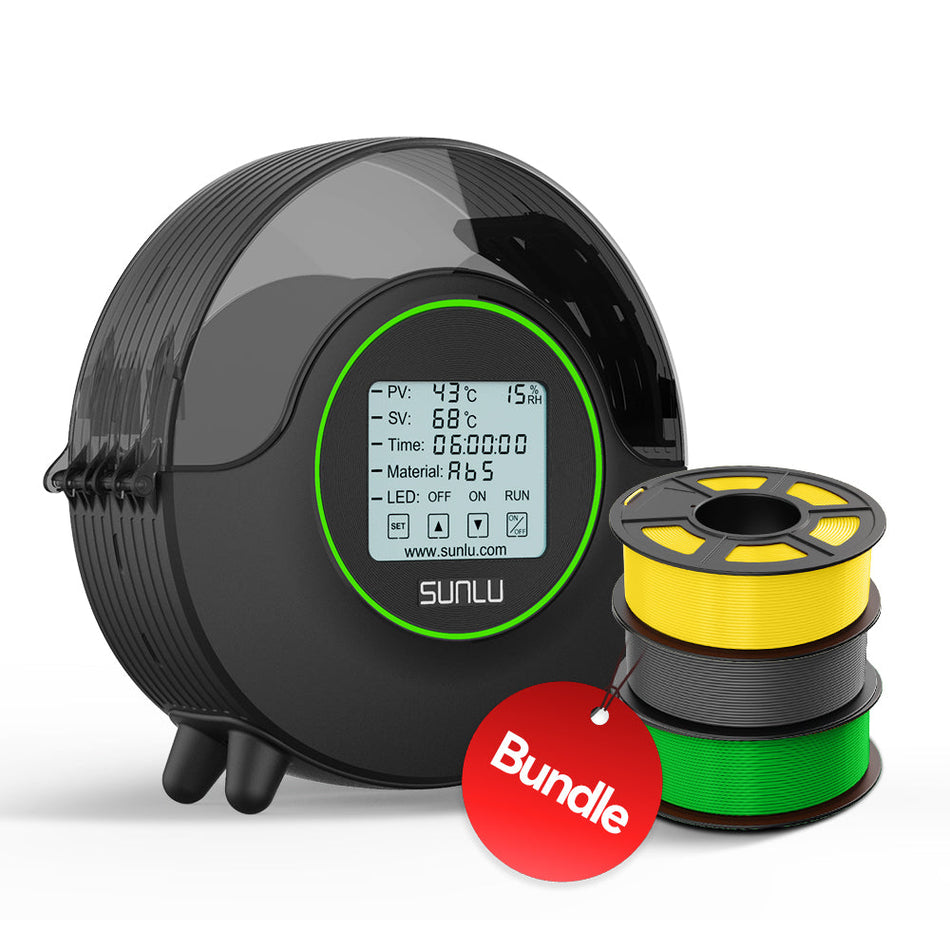 SUNLU S2 Asciugatore per filamenti, riscaldamento a 360° durante la stampa 3D