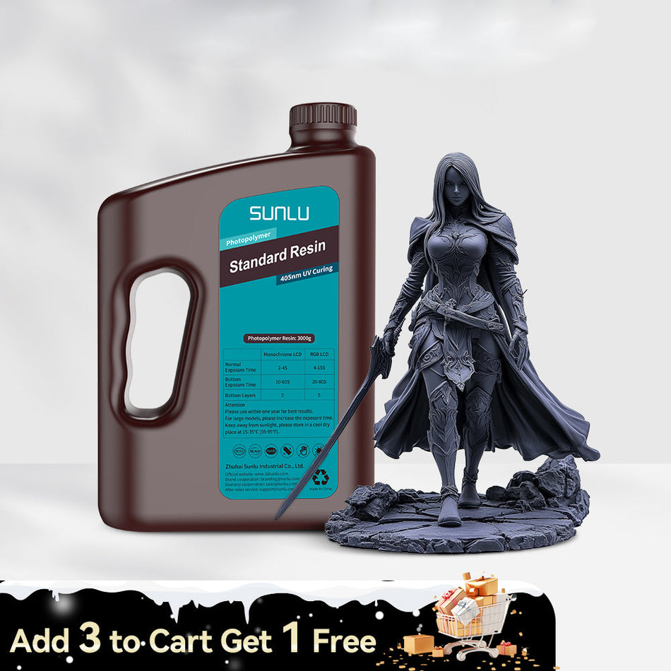 Resina standard 3000G e resina standard plus, resina simile all'ABS e resina standard lavabile con acqua e resina ad alta resistenza