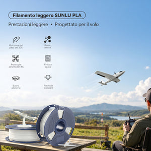 [Novità] Filamento PLA Lightweight (LW-PLA) per Stampante 3D - 0,8 kg